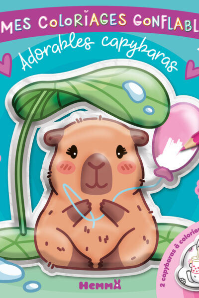 MES COLORIAGES GONFLABLES - ADORABLES CAPYBARAS - 2 CAPYBARAS A COLORIER ET A GONFLER !