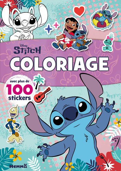 STITCH - COLORIAGE AVEC PLUS DE 100 STICKERS