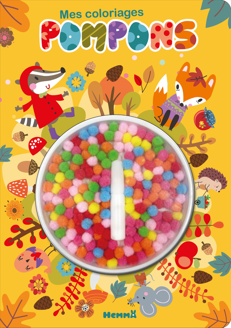 MES COLORIAGES POMPONS - AUTOMNE