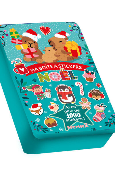 MA BOÎTE A STICKERS - NOËL (CAPYBARAS) - AVEC PLUS DE 1000 STICKERS !