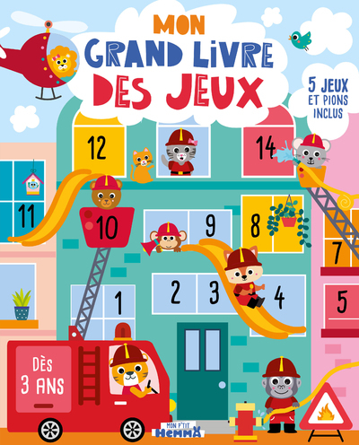 MON P'TIT HEMMA - MON GRAND LIVRE DES JEUX - 5 JEUX ET PIONS INCLUS