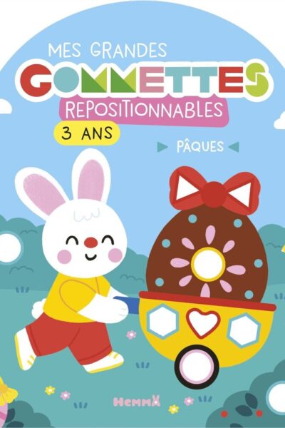 PÂQUES - MES GRANDES GOMMETTES REPOSITIONNABLES 3+