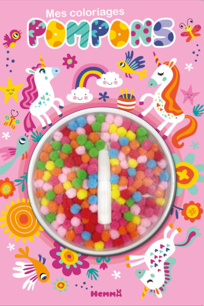 MES COLORIAGES POMPONS - LICORNES