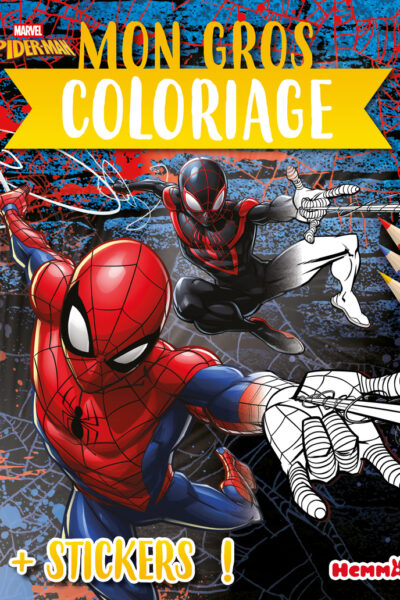 MARVEL SPIDER-MAN - MON GROS COLORIAGE + STICKERS OFFERTS ! (SPIDER-MAN ET KID ARACHNID)