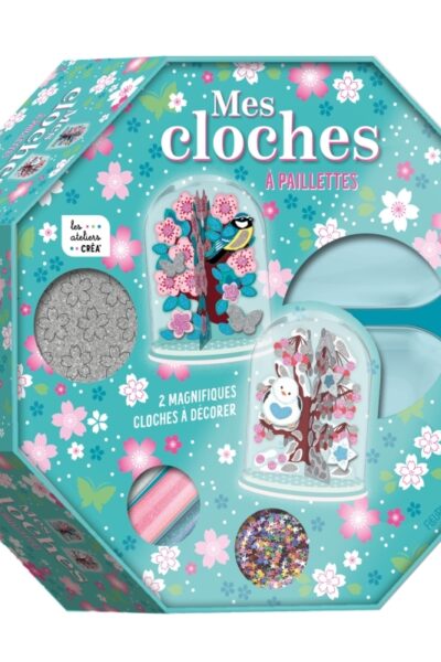 MES 2 MAGNIFIQUES CLOCHES A PAILLETTES A DECORER (COFFRET)