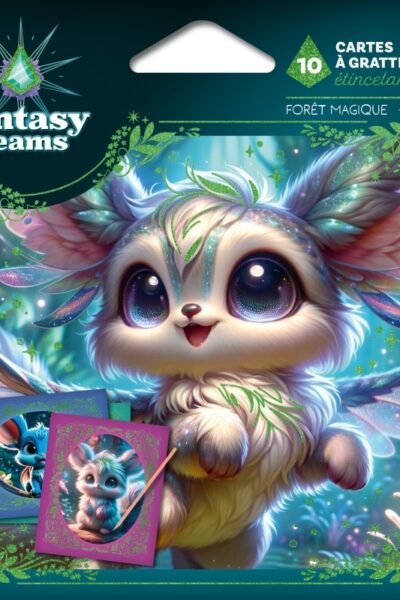 CARTES A GRATTER ETINCELANTES - FORÊT MAGIQUE