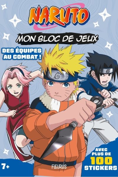 MON BLOC DE JEUX NARUTO (+ STICKERS) DES EQUIPES AU COMBAT !