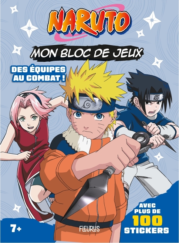 MON BLOC DE JEUX NARUTO (+ STICKERS) DES EQUIPES AU COMBAT !