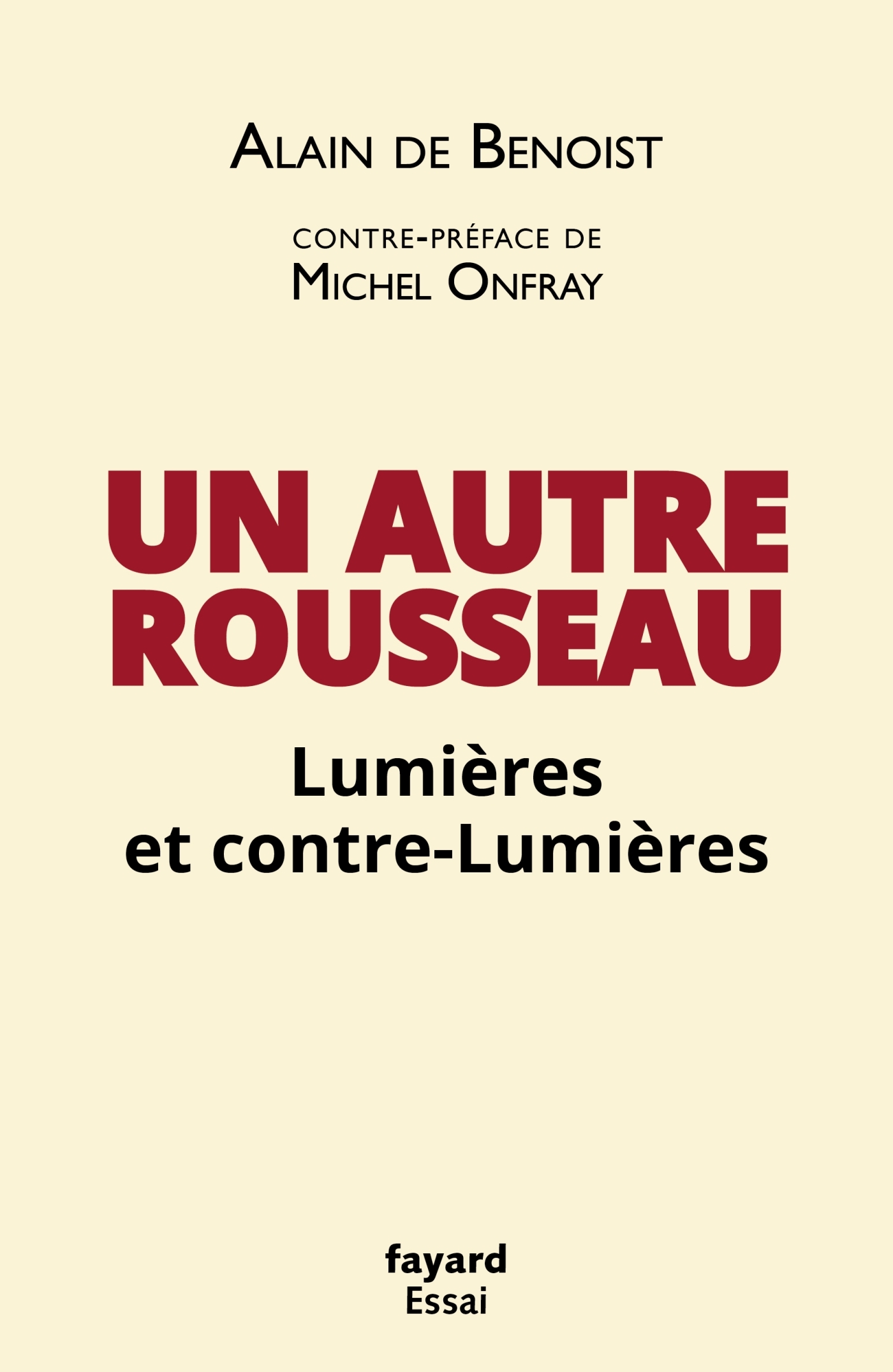 UN AUTRE ROUSSEAU - LUMIERES ET CONTRE-LUMIERES