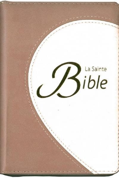 BIBLE SEGOND 1910 COMPACTE SOUPLE BRUN/SAUMON TR. OR ZIP