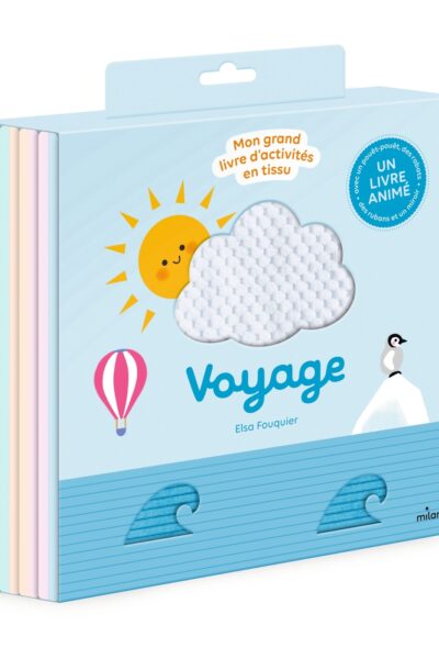 VOYAGE - MON GRAND LIVRE D'ACTIVITES EN TISSU