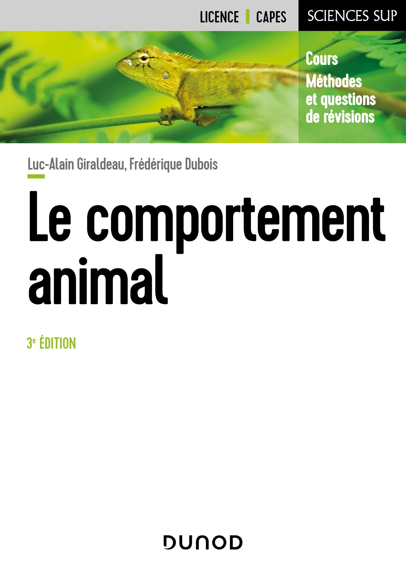 LE COMPORTEMENT ANIMAL - 3E ED.