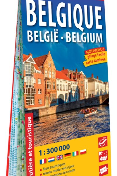 BELGIQUE 1/300.000 (CARTE GRAND FORMAT LAMINEE)