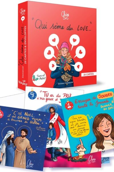 25 CARTES "QUI SEME DU LOVE" - SPECIAL AVENT